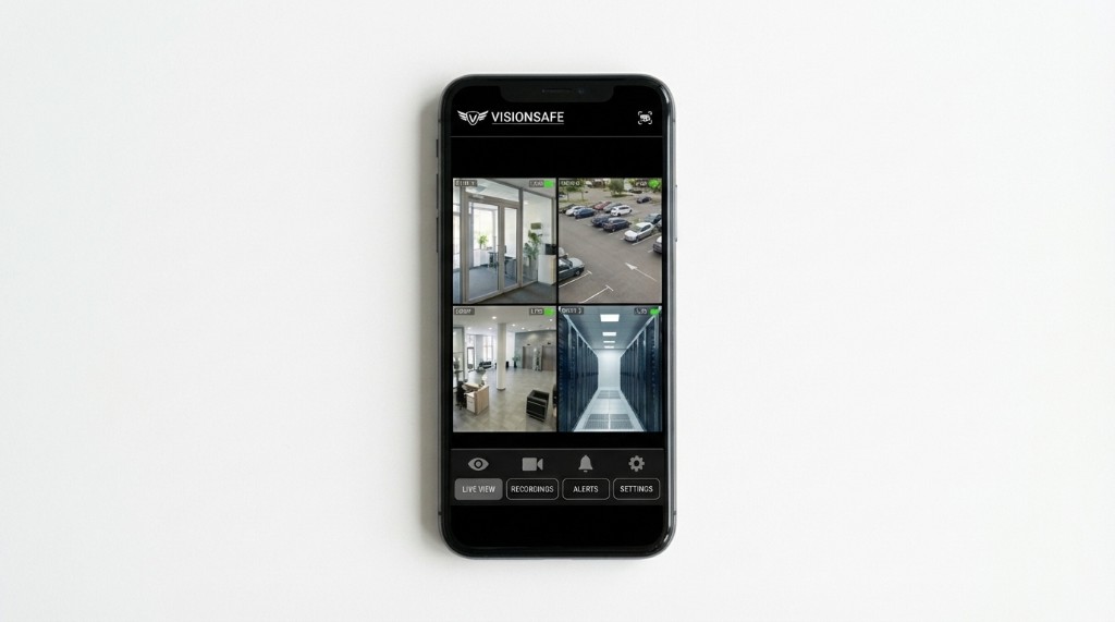 VISIONSAFE App auf dem Smartphone