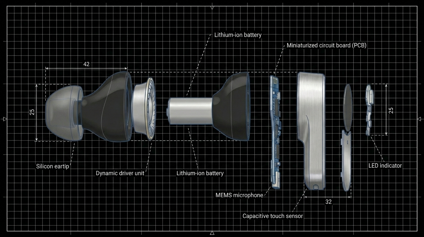 In-Ear Mikroelektronik Diagram